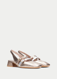 outlet zapatos planos aruba oro - hispanitas