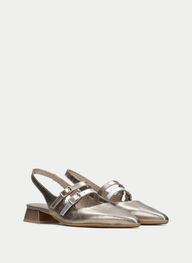 outlet zapatos planos dali oro - hispanitas