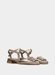 outlet zapatos planos dali oro - hispanitas