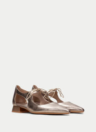 outlet zapatos planos dali oro - hispanitas