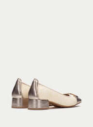 outlet ballerinas oporto latte-champagne - hispanitas