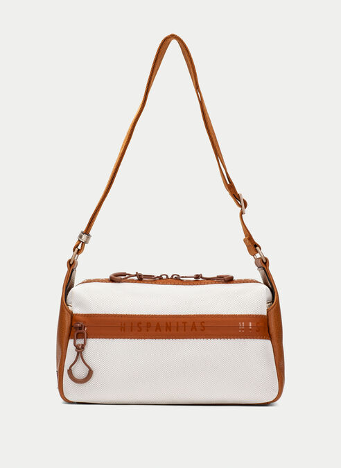 bandolera  blanche-cuir