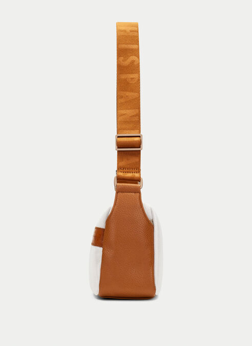 bandolera  blanche-cuir