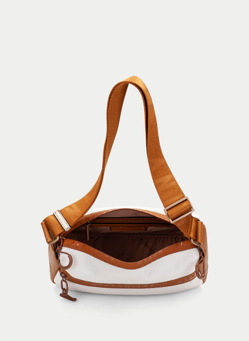bandolera  blanche-cuir