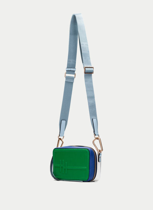bandolera  verde-azul