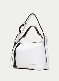 outlet sac-porte-epaule  blanche-noir - hispanitas