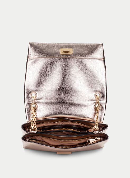 bolso de hombro  champagne
