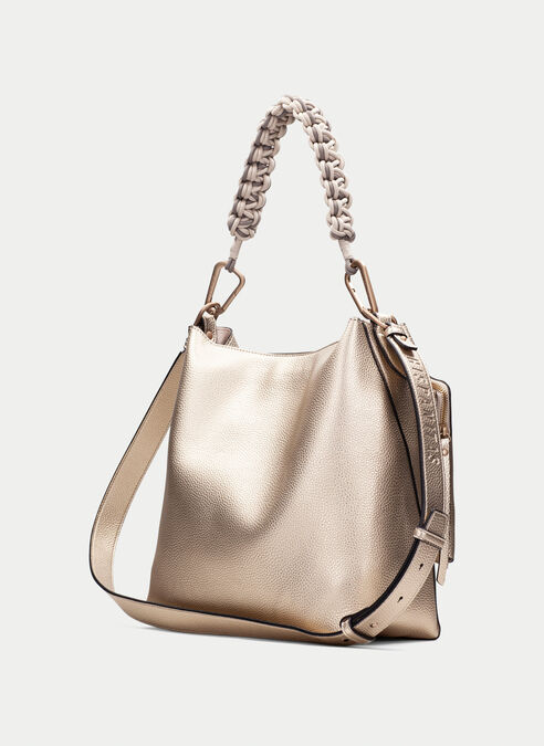 bolso de hombro  champagne