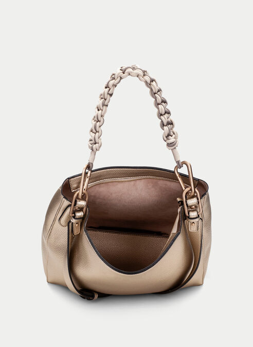 bolso de hombro  champagne