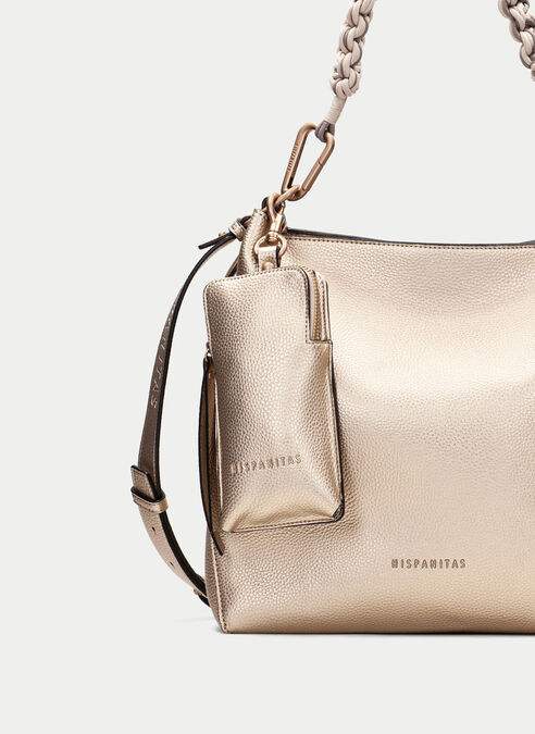 bolso de hombro  champagne