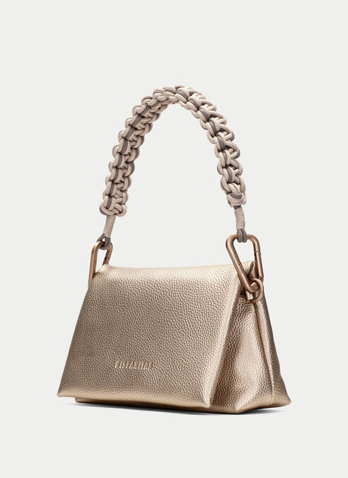 bolso de hombro  champagne