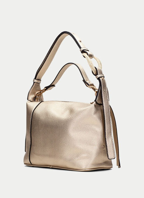 bolso de hombro  champagne