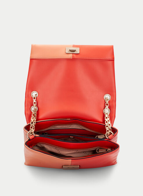 bolso de hombro  corail-scarlet