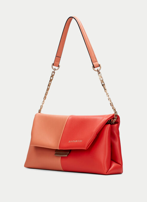 bolso de hombro  corail-scarlet
