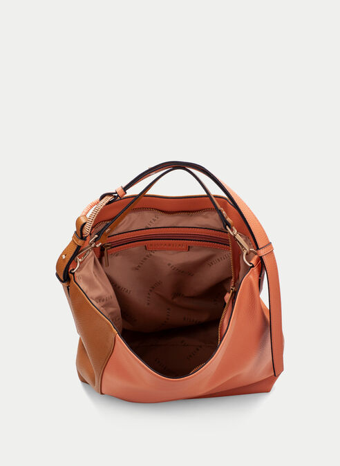 bolso de hombro  tan-coral