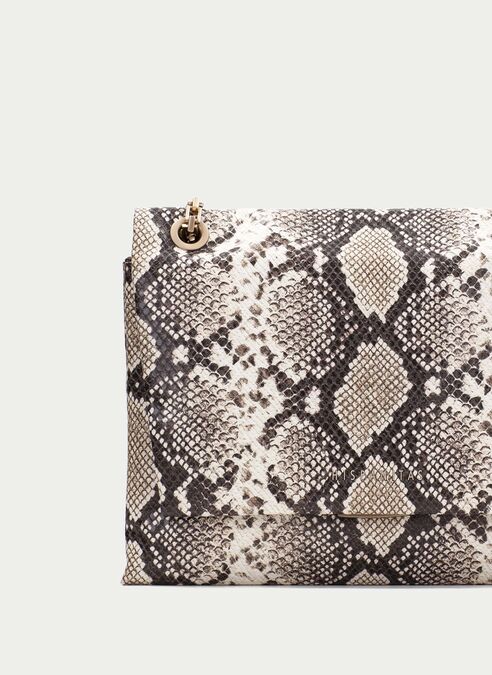 bolso de hombro  python-taupe