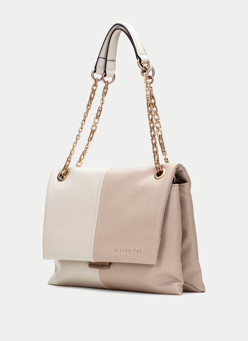 bolso de hombro  taupe-latte