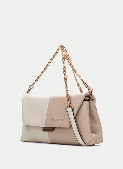 bolso de hombro  taupe-latte