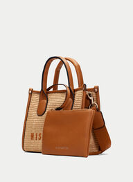 outlet bolso de mano  cuero - hispanitas