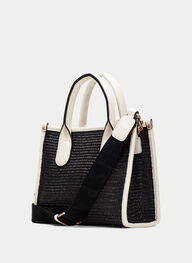 outlet bolso de mano  negro-blanco - hispanitas