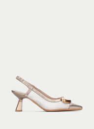 outlet talon-decouvert nova blanche-champagne - hispanitas