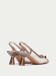outlet talon-decouvert nova blanche-champagne - hispanitas