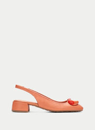 outlet talon-decouvert oporto corail - hispanitas