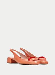 outlet talon-decouvert oporto corail - hispanitas