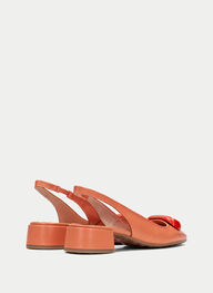 outlet talon-decouvert oporto corail - hispanitas