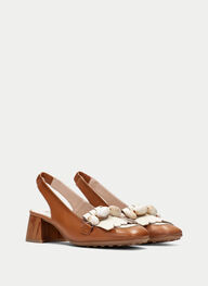 outlet talon-decouvert hanoi cuir-latte - hispanitas