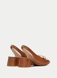 outlet talon-decouvert hanoi cuir-latte - hispanitas