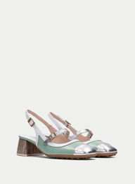 outlet talon-decouvert hanoi eucalyptus-argent - hispanitas