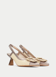 outlet talon-decouvert nova latte-champagne - hispanitas