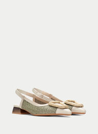 outlet talon-decouvert dali latte-eucalyptus - hispanitas