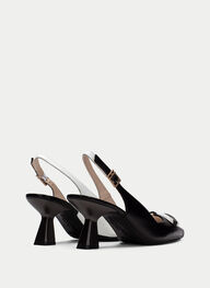 outlet talon-decouvert nova noir-blanche - hispanitas