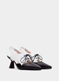 outlet talon-decouvert nova noir-blanche - hispanitas