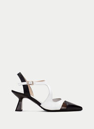 outlet talon-decouvert nova noir-blanche - hispanitas