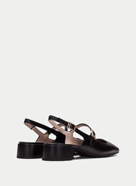 outlet talon-decouvert oporto noir - hispanitas