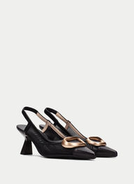 outlet talon-decouvert nova noir - hispanitas