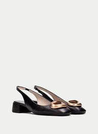 outlet talon-decouvert oporto noir - hispanitas
