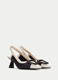 outlet talon-decouvert nova noir-latte - hispanitas