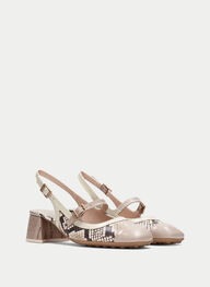 outlet talon-decouvert hanoi python-taupe - hispanitas