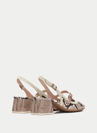 outlet talon-decouvert hanoi python-taupe - hispanitas