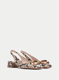 outlet talon-decouvert oporto python-taupe - hispanitas
