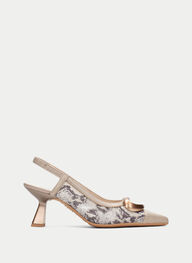 outlet talon-decouvert nova python-taupe - hispanitas
