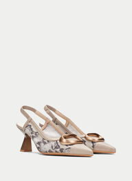 outlet talon-decouvert nova python-taupe - hispanitas