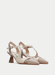 outlet talon-decouvert nova taupe-latte - hispanitas