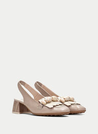 outlet talon-decouvert hanoi taupe-latte - hispanitas