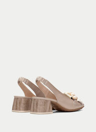 outlet talon-decouvert hanoi taupe-latte - hispanitas