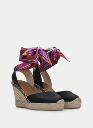 outlet espadrilles sofia noir - hispanitas